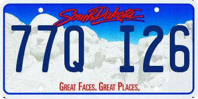 SD license plate 77QI26