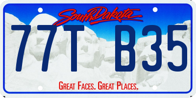 SD license plate 77TB35