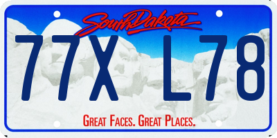 SD license plate 77XL78