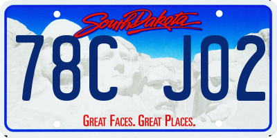 SD license plate 78CJ02