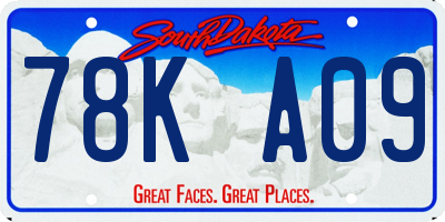 SD license plate 78KA09