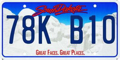 SD license plate 78KB10