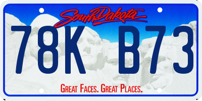 SD license plate 78KB73