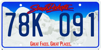 SD license plate 78KO91