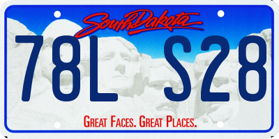 SD license plate 78LS28