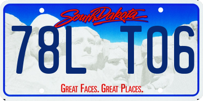 SD license plate 78LT06