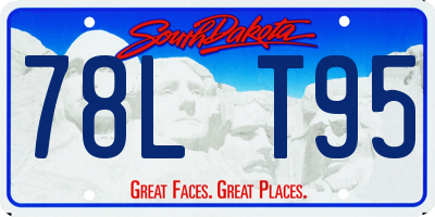 SD license plate 78LT95