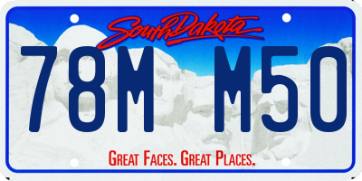 SD license plate 78MM50