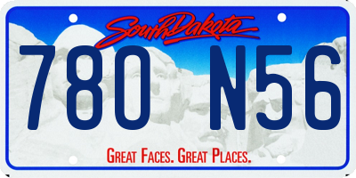 SD license plate 78ON56