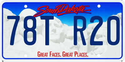 SD license plate 78TR20