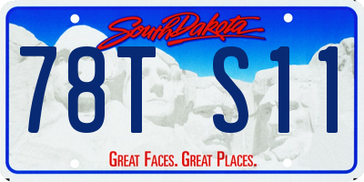 SD license plate 78TS11