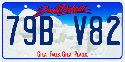 SD license plate 79BV82