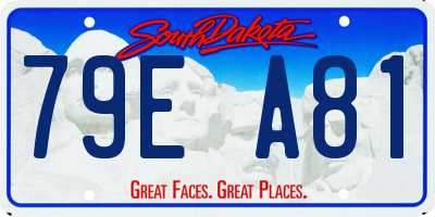 SD license plate 79EA81