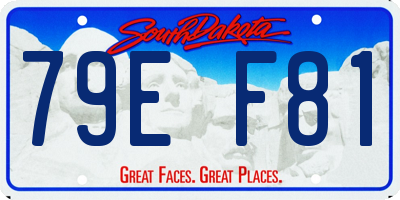SD license plate 79EF81