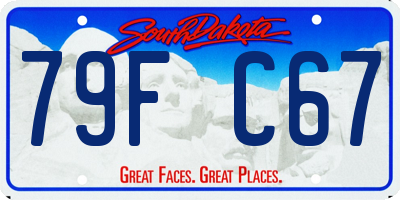 SD license plate 79FC67