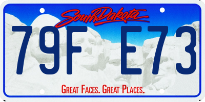 SD license plate 79FE73
