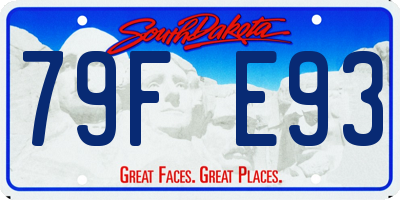 SD license plate 79FE93