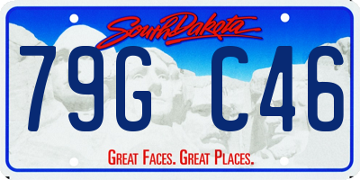 SD license plate 79GC46