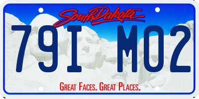 SD license plate 79IM02