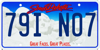 SD license plate 79IN07