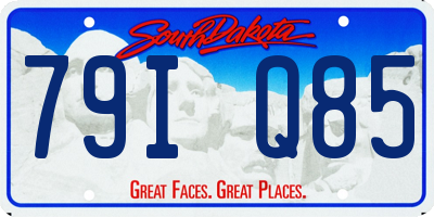 SD license plate 79IQ85