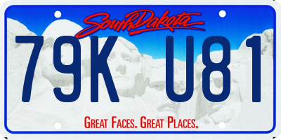 SD license plate 79KU81