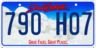 SD license plate 79OH07