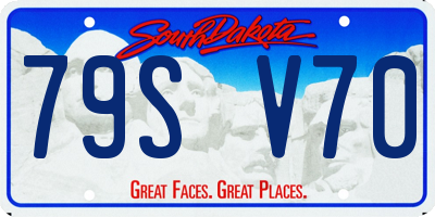 SD license plate 79SV70