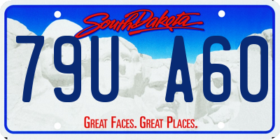 SD license plate 79UA60