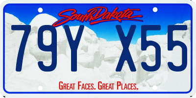 SD license plate 79YX55