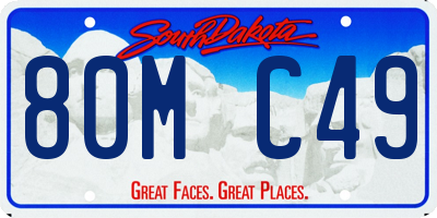 SD license plate 80MC49