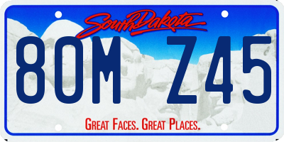 SD license plate 80MZ45