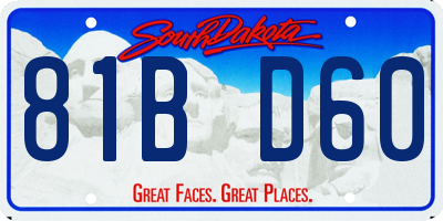 SD license plate 81BD60