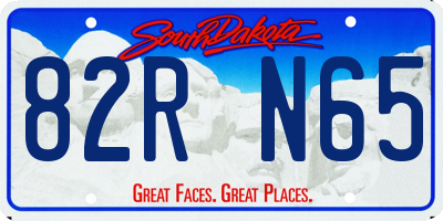 SD license plate 82RN65