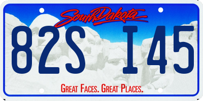 SD license plate 82SI45