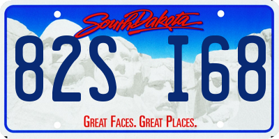 SD license plate 82SI68