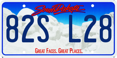 SD license plate 82SL28