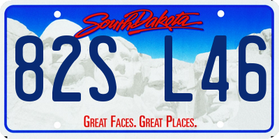 SD license plate 82SL46