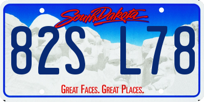 SD license plate 82SL78