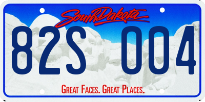 SD license plate 82SO04