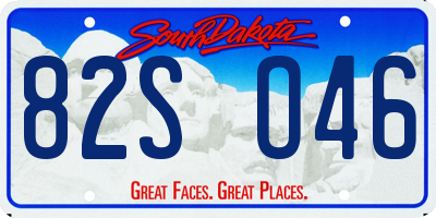 SD license plate 82SO46
