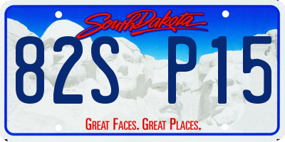SD license plate 82SP15