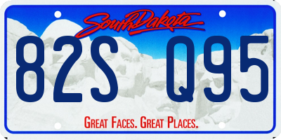 SD license plate 82SQ95