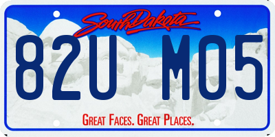SD license plate 82UM05
