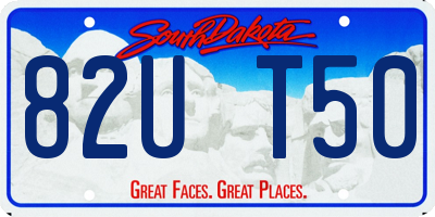 SD license plate 82UT50