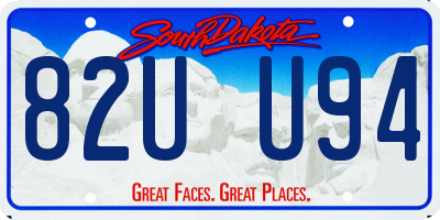 SD license plate 82UU94
