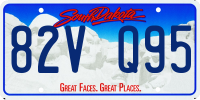 SD license plate 82VQ95