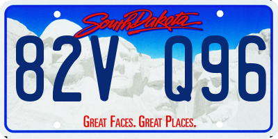 SD license plate 82VQ96