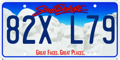 SD license plate 82XL79