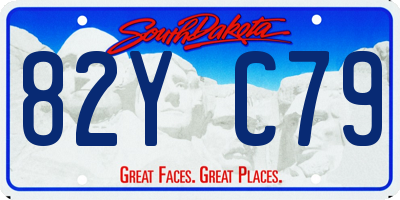SD license plate 82YC79